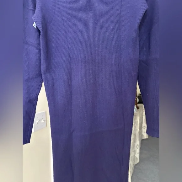 Stitchdrop Ribbed Turtleneck Sweater Dress - NWOT - Picture 14 of 17